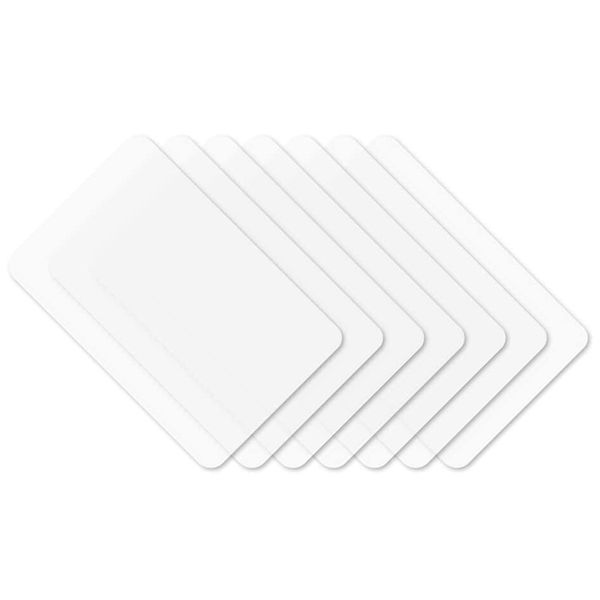 Set di 8 tovagliette all'americana trasparenti lavabili bianche tappetino per tavolo da pranzo plastica antiscivolo antivegetativa resistente al calore 220627