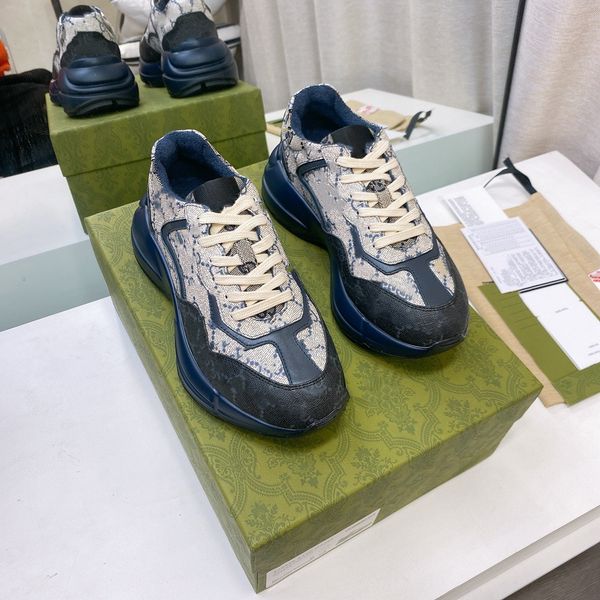 

women men shoe dad casual shoes crystal bottom paris leisure sneakers for vintage old grandpa trainer chaussures size shoeslace 0407, Black