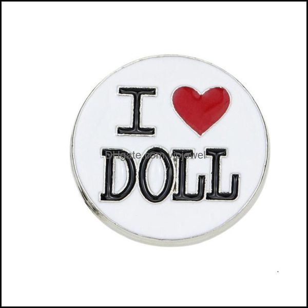 

pins brooches jewelry i love you letters brooch pin round square heart alloy clothes badges lapel pins europe women backpack bag hat, Gray