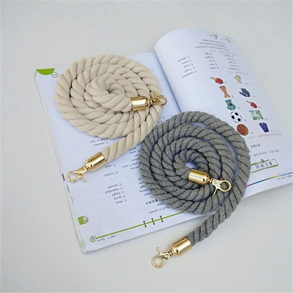 

rope round straps belts shoulder bag solid diy weave purse handle ornament handbag accessories replacement metal head for women, Black