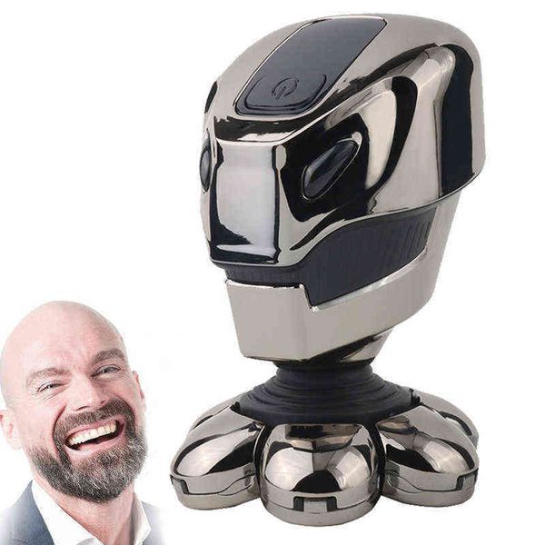 

7d flexible blade electric shaver for bald men floating 7 cutters head shavers razor smoother shave smart led display 0314