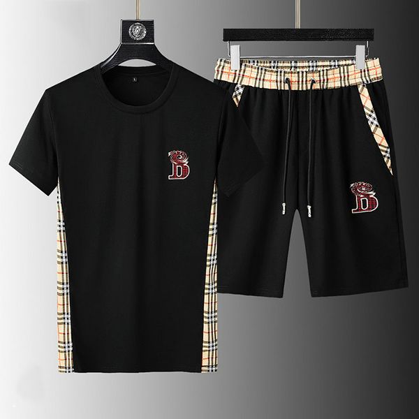 

men's t-shirts men t shirt beach shorts sets summer sportswear jogging pants t-shirt fashion casual harajuku sports 2 piecemen's, White;black