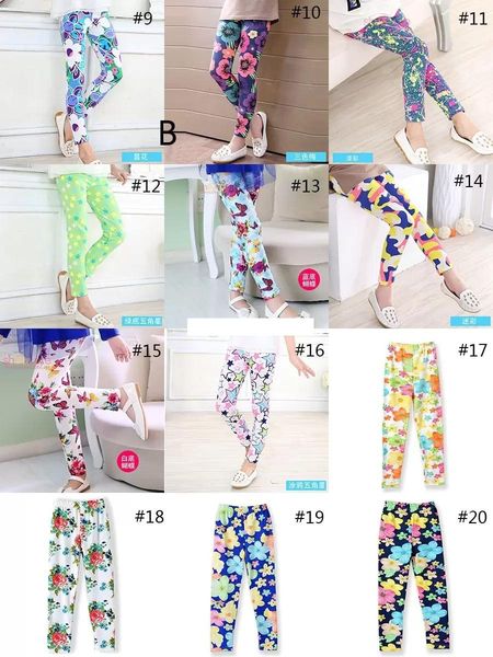 

new children 33 colors leggings baby girls warmer tights kids flowers printing pants 50-55-60-65, Blue