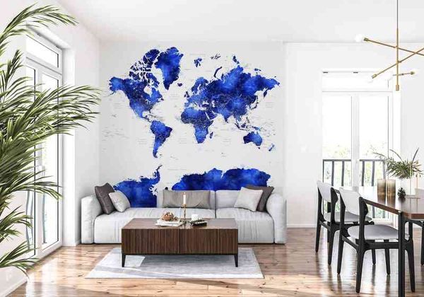 Красочный гобеленер Der Bohemian World Map Wall Papers Home Decor Topestries Декоративные экраны для ткани J220804
