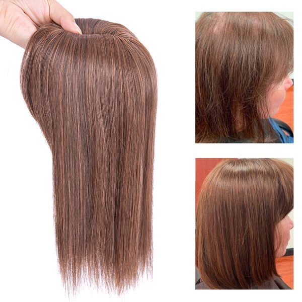 

accessories breathable hair pieces 3 clip in one hair pieces with natural hair bangs clip in extensions for women clip in, Silver