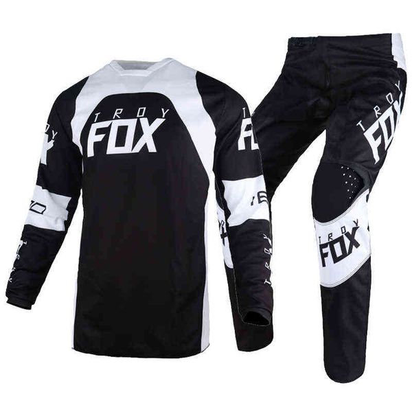 

cycling suit motocross racing gear set 180/360 trice lux jersey pants combo mtb mx atv dirt bike kits offroad black mens, Gray