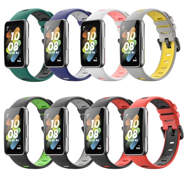 

smart watch band smartwatchs for huawei wristbands 7 strap wrist bands 2 colors silicone sport bracelet mens designer fashion straps smartwa
