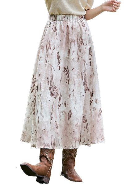 

dazy graphic a-line skirt n6t6#, Black