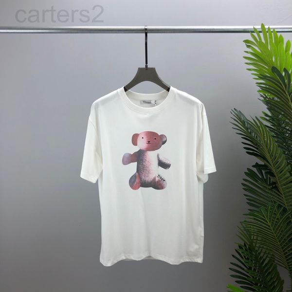 

men's t-shirts designer pink bear t-shirt new loose fashion brand bottom half sleeve new ins same summer short 5nzv, White;black