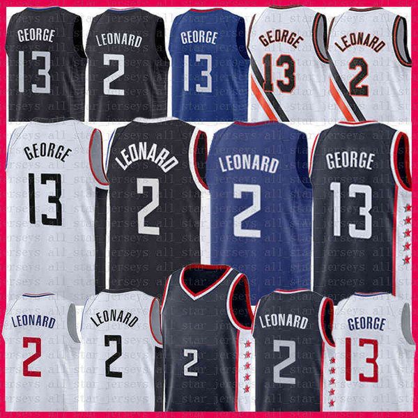 

2 13 kawhi leonard paul george basketball jersey mens shirts sports jerseys