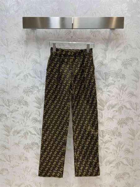 

womens two piece pants designer juicy tracksuit co-branded classic old flower portrait suit jacket mid high waist wide leg trousers women cl, White