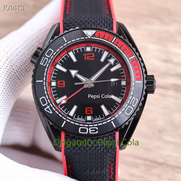 

men's watches 45.5mm 600m automatic mechanical watch 300m sea 316l om factory made cal8900 movement sapphire fashion diving wristwatch-, Slivery;brown
