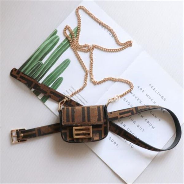 

fashion women belt waist bag fanny packs designers leather chest handbags detachable coin purse cute chain crossbody bags