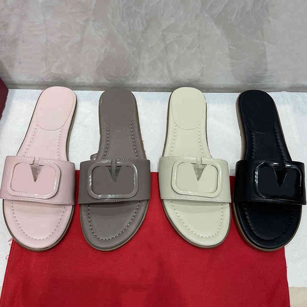 

slippers women wear out women's spring and summer one-line belt lazy cool slippers holiday tourism beach shoes trend, Black