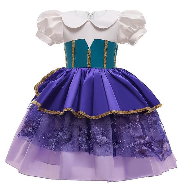

girl's dresses baby girls cute clothes child halloween doll collar princess esmera tutu skirt e3046, Red;yellow
