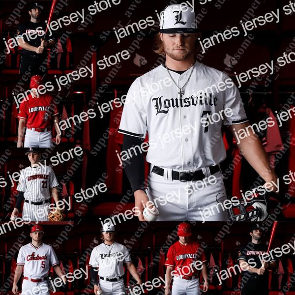 

2022 ncaa louisville baseball jersey cameron masterman henry davis levi usher luke brown 20 dalton rushing alex binelas michael prosecky kal, Blue;black