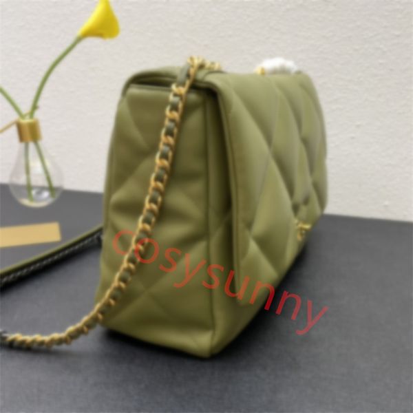 

2022 fashion bag new color 36cm classic flip leather handbag women's purse gold chain shoulder bag cross waist bag