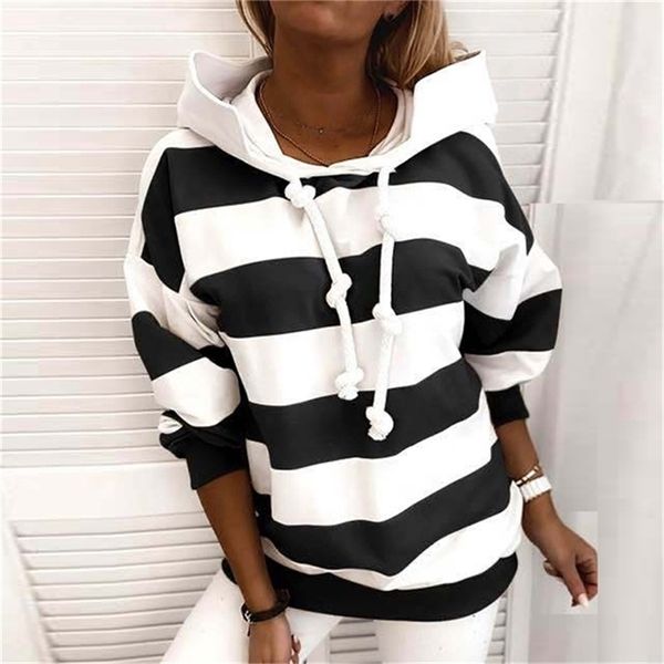 Kadın Patchwork Drawstring Hooded Casual Womens Sweatshirt Kış Ürün Külot Ladies Sweatshirt Hoodies Harajuku Hoodie 201208