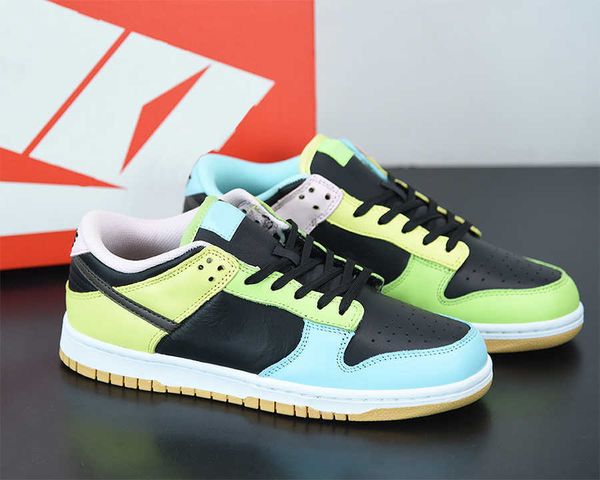 

dnk low 99 skateboarding shoes black dark chocolate copa pink foam sports shoes outdoor sneakers send with box