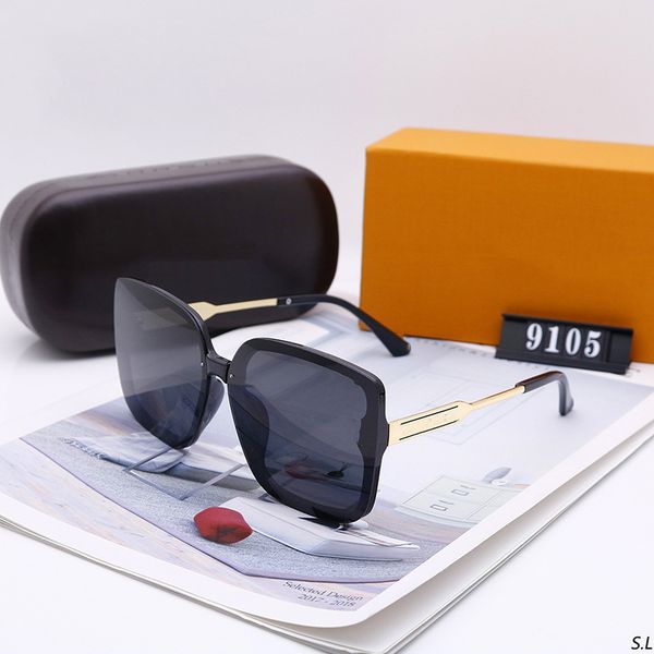 

overseas 2022 new l family sunglass women's square street shooting sunglass polarizing glass p9105, White;black