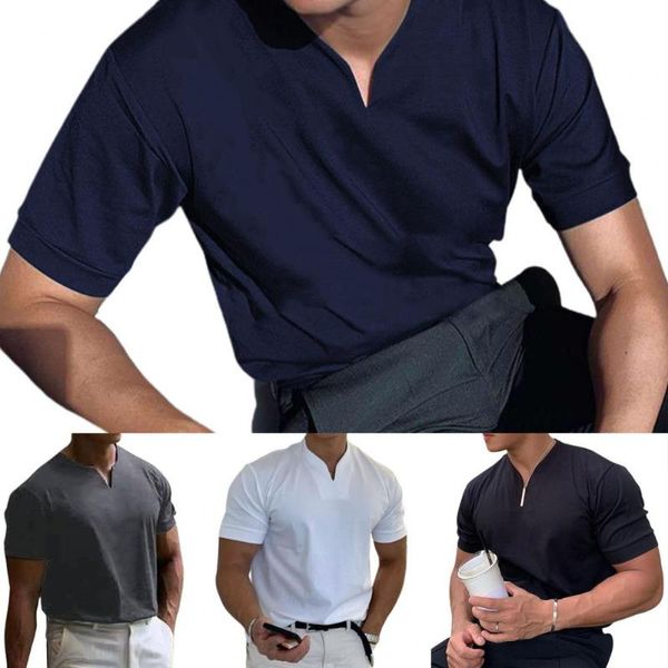 

men's t-shirts arrived men shorts v neck breathable cotton blend sport gym slim fits t-shirt male skinny casual summer tshirtmen', White;black