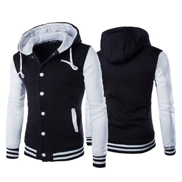 Herren Jacken Herren Hoodies Jacke Junge Baseball Mantel Mode Streetwear Slim Fit College Varsity Marke Veste Homme Männer ColthingMen's