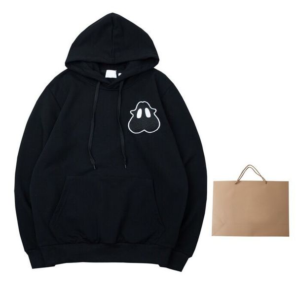 

2022ss men's plus hoodies & sweatshirts round neck embroidered printed high street sweater color black & white size m-xxxl p0024, Black;brown