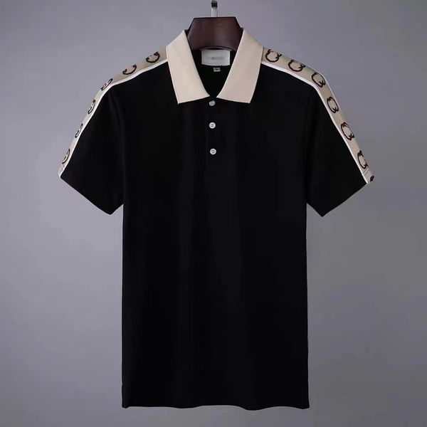 

2022 mens stylist polo shirts luxury italy men clothes short sleeve fashion casual men's summer t shirt many colors are available size, White;black