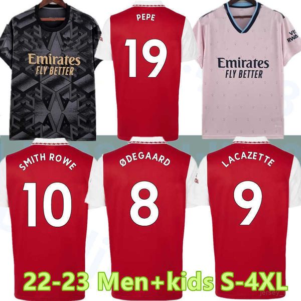 

21 22 23 smith rowe pepe saka soccer jerseys fans player version odegaard thomas martinelli tierney sambi 2022 2023 no more red football, Black;yellow