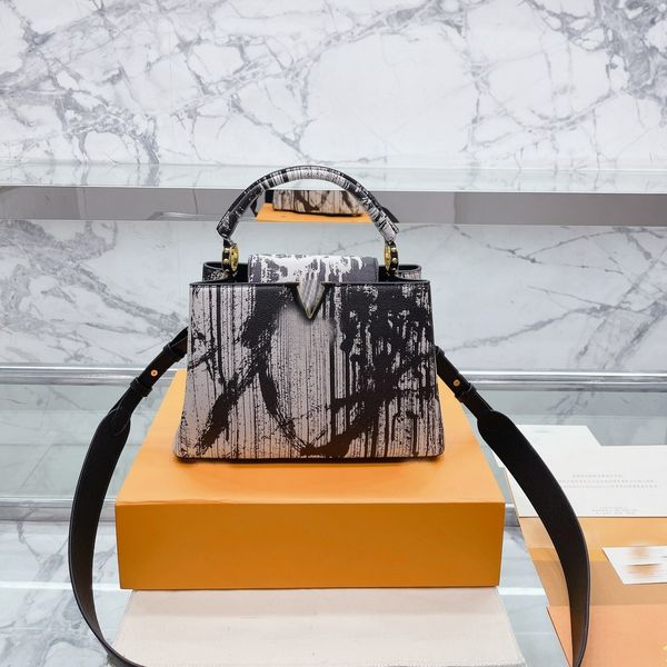 

bags for women handbag with brand artsy style graffiti bag internal interlayer