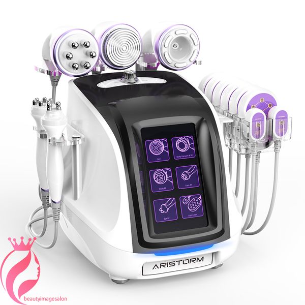 6 em 1 Slimming Aristorm Cavitation2.5 RF Máquina de terapia de vácuo de lipoaspiração por cavitação ultrassônica