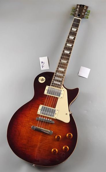 

lp electric guitar, tobacco burst gradient color, rosewood fingerboard + fingerboard binding