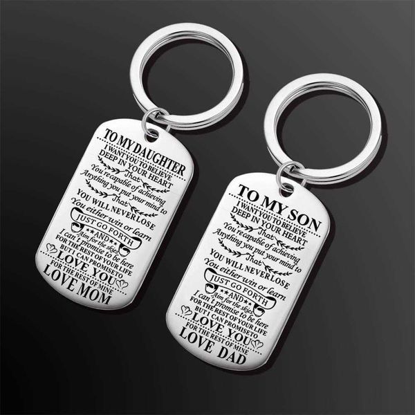 

steel military stainl brand key chain family gift pendant, Slivery;golden