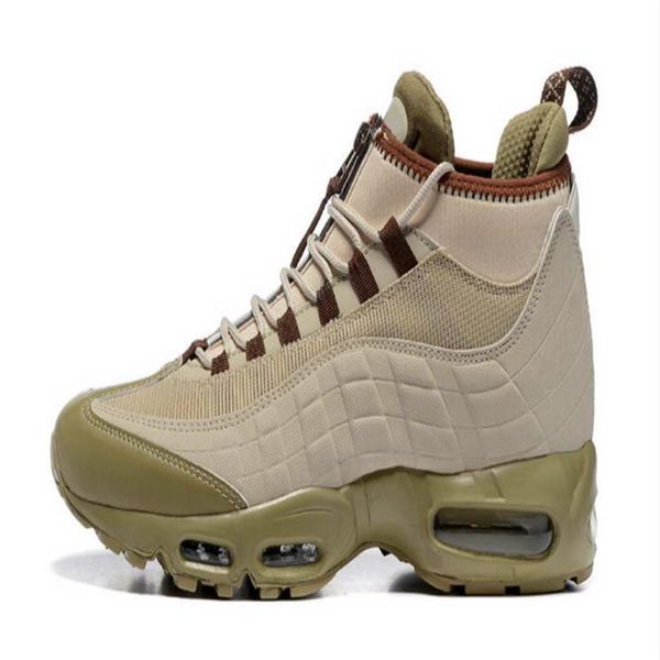 

fashion cushion boots black green brown men's 95 hight 95s waterproof men shoes 20e