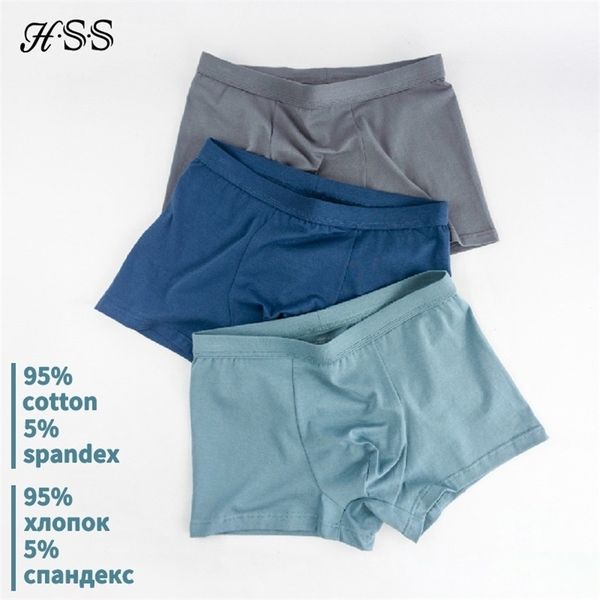 

hss brand 2020 new men cotton boxers lot underwear boxer healthy comfortable boxershort plus size l xl xxl xxxl lj201110, Black;white