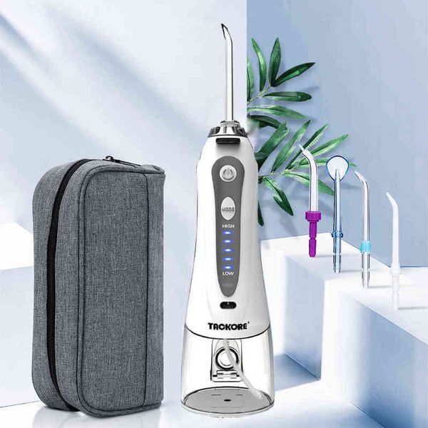 

portable usb oral irrigator electric water dental flosser 3 modes teeth cleaning 300ml rechargeable jet 220518