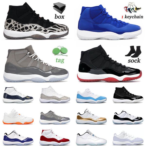 

11 11s xi basketball jumpman shoes animal instinct high bred metallic silver space jam 25th anniversary concord bred trainers sneakers 36-47