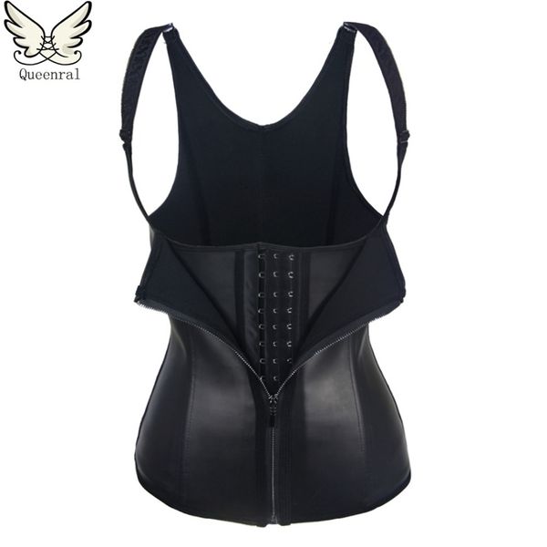 

waist trainer corset shapewear cincher shapers body feminino latex cinche slimming 220513, Black;white