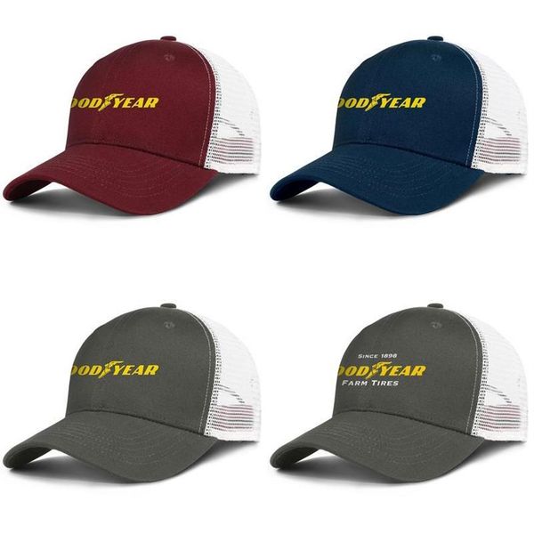 

goodyear mens and women adjustable trucker meshcap custom fashion baseball personalized classic baseballhats tires logo goodyear t2578, Blue;gray