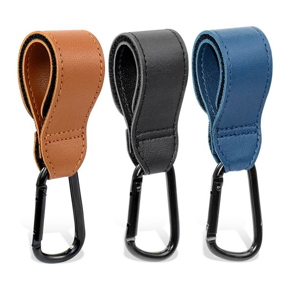 

stroller accessories pu leather stroller hook rotatable baby bag pram hang portable hanging storage organizing