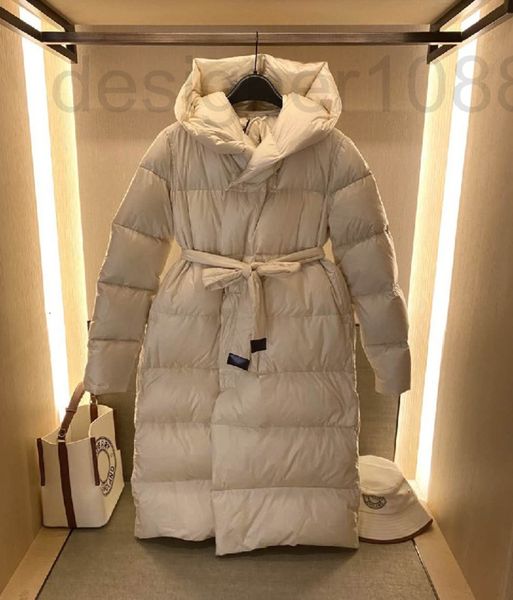 

women's down & parkas designer white duck down jacket women's loose large 2021 winter hooded warm fashion trend coat r55z, Black