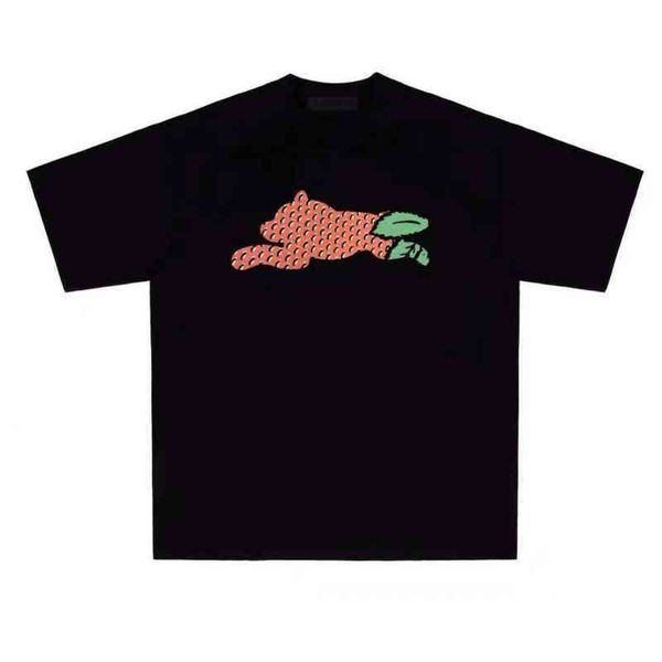 

designer men's t-shirt flying dog short sleeve small neck round neck, White;black