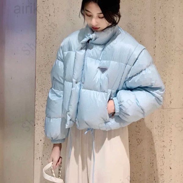

womens short jackets fashion down coats winter girls trendy parkas metal e letter pattern removable sleeve vest, Black;brown