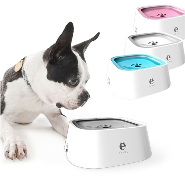 Pet Dog Water Water Poate Portable Плавание не смачивая кошачья чаша без разливов.