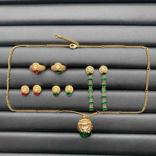 

2022 new suit brass open ring necklace fashion simple earrings women, Silver