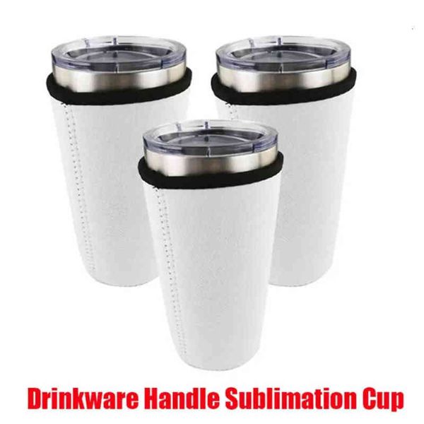 

dhl 20oz 30oz drinkware handle mugs sublimation blanks reusable iced coffee cup sleeve neoprene insulated sleeves xu