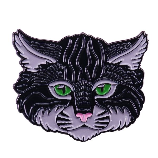 

scottish wildcat brooch cute illustration art collection, Blue