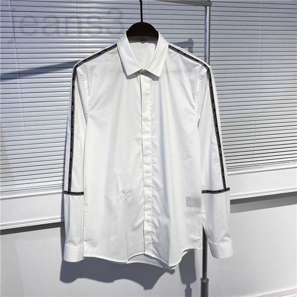 

men's casual shirts designer 2022 spring and autumn new men's shirt bee embroidery fashion business cardigan gtch133 7j17, White;black