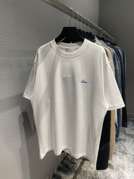 

men's t-shirts designer high version 21ss spring and summer new embroidery seagull letter printing men's women's os t-shirt s, White;black