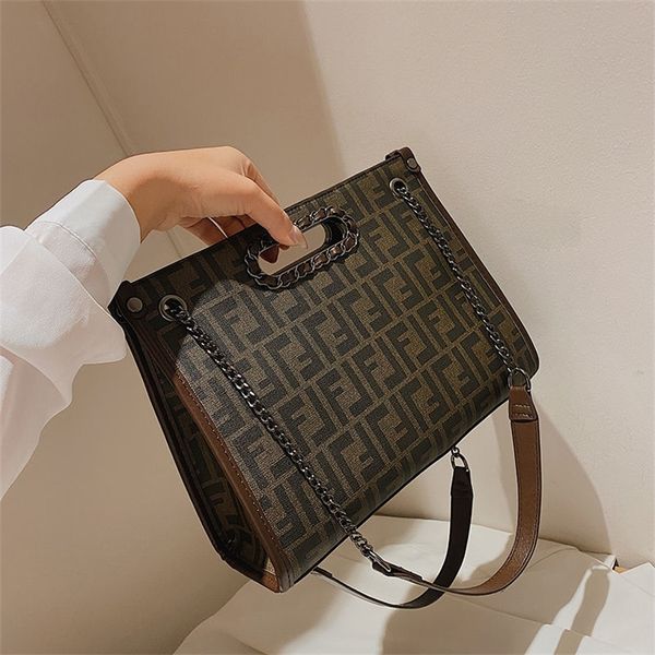 

18% off 2022 new fashion trendy bags light luxury high-grade women's handbag vintage chain single shoulder printed messenger